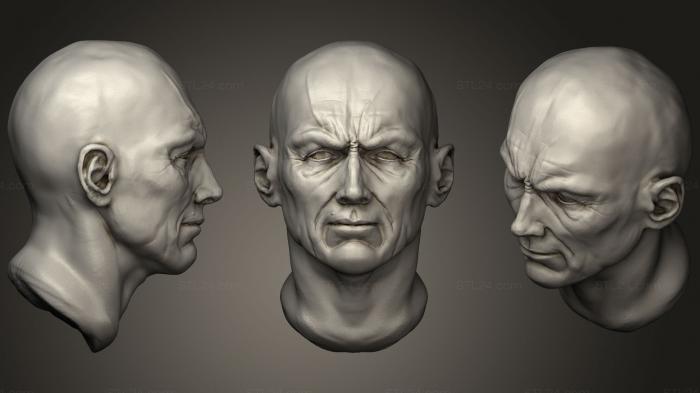 Busts of heroes and monsters (rzeba, BUSTH_0769) 3D models for cnc